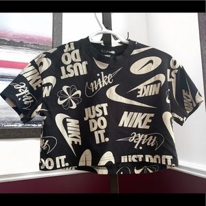 Nike small athletic crop top